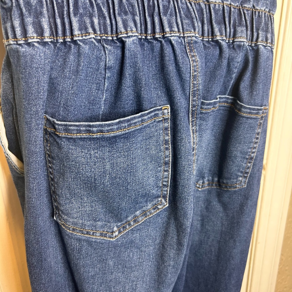 Celebrity Pink Denim Jumpsuit - Picture 6 of 7